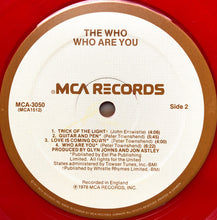 Load image into Gallery viewer, The Who : Who Are You (LP, Album, Red)