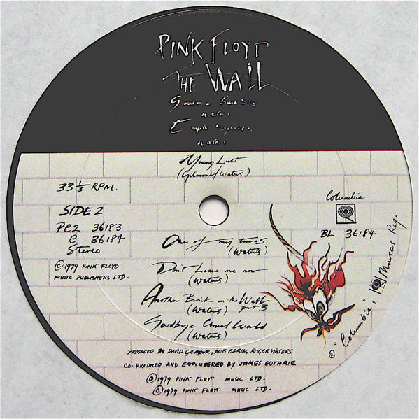 Pink Floyd - The Wall (2xLP, Album, RE) (VG+)