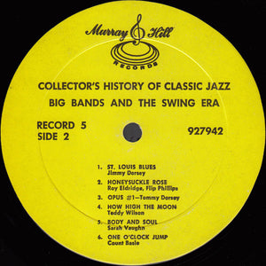 Various : Collector's History Of Classic Jazz (5xLP, Comp, Mono + Box)