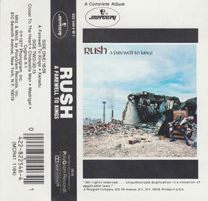 Rush : A Farewell To Kings (Cass, Album, RE, 72)