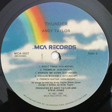 Load image into Gallery viewer, Andy Taylor : Thunder (LP, Album)