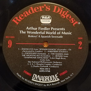 Arthur Fiedler : The Wonderful World Of Music (10xLP, Comp + Box)