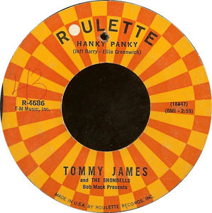 Tommy James & The Shondells : Hanky Panky / Thunderbolt (7", Single)