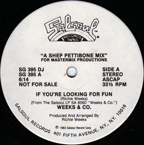 Weeks & Co. : If You're Looking For Fun (12