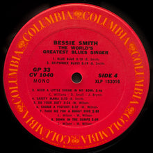 Load image into Gallery viewer, Bessie Smith : The World&#39;s Greatest Blues Singer (2xLP, Comp, Mono, Ter)