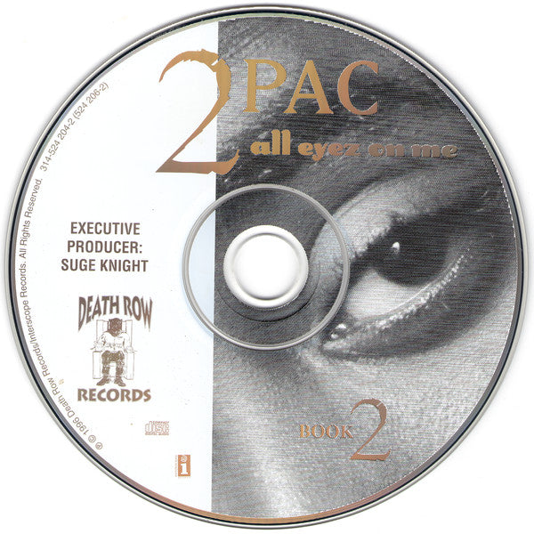 2Pac - All Eyez On Me (2xCD, Album) (VG+)