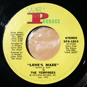 The Temprees : Love's Maze / Wrap Me In Love (7")