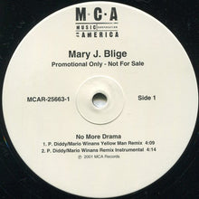 Load image into Gallery viewer, Mary J. Blige : No More Drama (Remix) (12&quot;, Promo)
