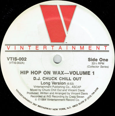 Chuck Chillout : Hip Hop On Wax-Volume 1 (12