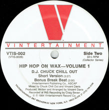 Load image into Gallery viewer, Chuck Chillout : Hip Hop On Wax-Volume 1 (12&quot;)