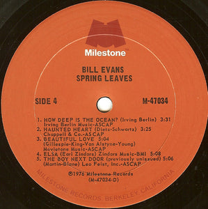 Bill Evans : Spring Leaves (2xLP, Comp, Mono)