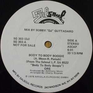 O.R.S. (Orlando Riva Sound) : Body To Body Boogie (12", Promo)