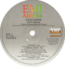 Load image into Gallery viewer, David Bowie : Let's Dance (LP, Album, Club, RCA)