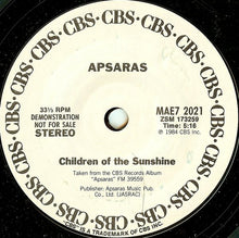 Load image into Gallery viewer, Apsaras : Apsaras / Children Of The Sunshine (7", Promo)