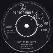 Load image into Gallery viewer, Cilla Black : Love Of The Loved (7")