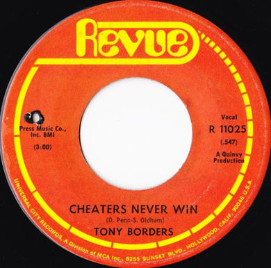Tony Borders : Cheaters Never Win (7