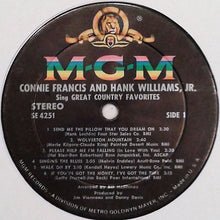 Load image into Gallery viewer, Connie Francis &amp; Hank Williams, Jr.* : Sing Great Country Favorites (LP, Album)