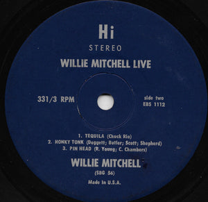 Willie Mitchell : Willie Mitchell Live (7", Jukebox)