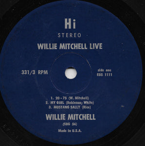 Willie Mitchell : Willie Mitchell Live (7", Jukebox)