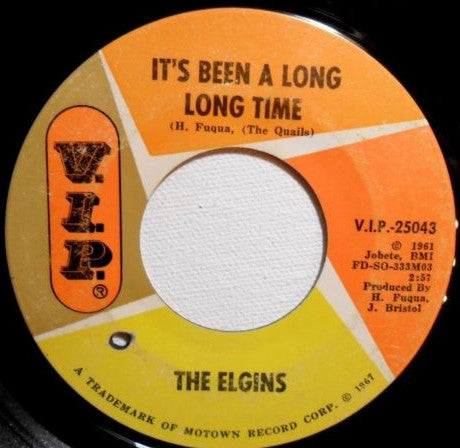 The Elgins : It's Been A Long Long Time / I Understand My Man (7