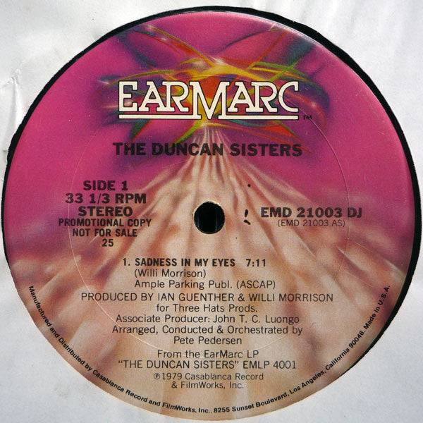 Duncan Sisters : Sadness In My Eyes / Outside Love (12