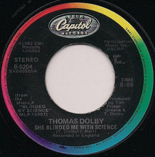 Load image into Gallery viewer, Thomas Dolby : She Blinded Me With Science / Flying North (7", Single)