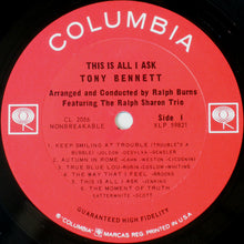 Load image into Gallery viewer, Tony Bennett : This Is All I Ask (LP, Album, Mono)