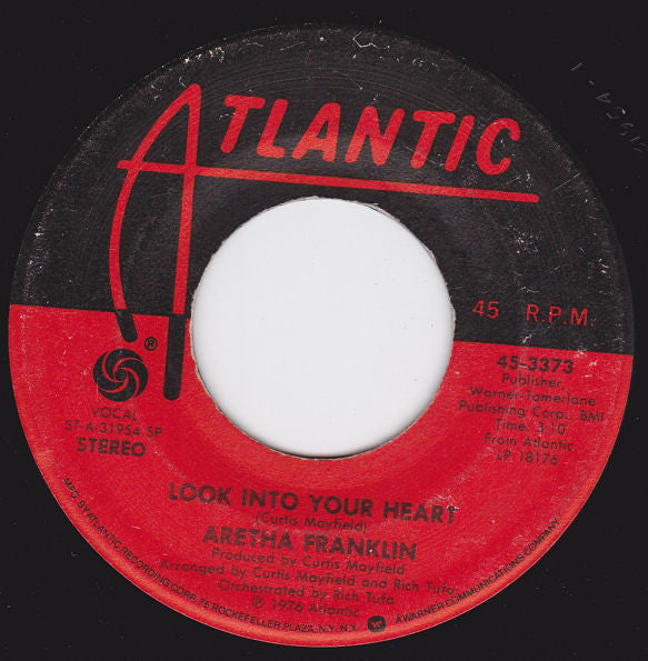 Aretha Franklin : Look Into Your Heart / Rock With Me (7
