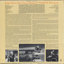 Load image into Gallery viewer, Isaac Stern / Jean-Pierre Rampal, Jerusalem Music Center Chamber Orchestra - Antonio Vivaldi &amp; Georg Philipp Telemann : Isaac Stern / Jean-Pierre Rampal Play Vivaldi &amp; Telemann (Double Concertos In C Minor And D Minor / Suite In A Minor For Flute And Strings) (LP, Album)