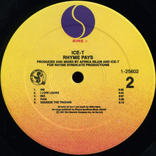 Load image into Gallery viewer, Ice-T : Rhyme Pays (LP, Album, All)