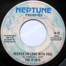 Load image into Gallery viewer, The O&#39;Jays : Deeper (In Love With You) / I&#39;ve Got The Groove (7&quot;, Single)