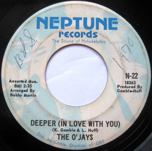 The O'Jays : Deeper (In Love With You) / I've Got The Groove (7