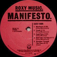 Load image into Gallery viewer, Roxy Music : Manifesto (LP, Album, PRC)