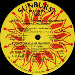 Roshell Anderson : Introducing (LP, Album)