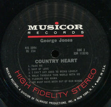 Load image into Gallery viewer, George Jones (2) : Country Heart (2xLP, Album, Comp, Club)