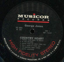 Load image into Gallery viewer, George Jones (2) : Country Heart (2xLP, Album, Comp, Club)