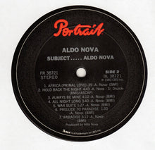 Load image into Gallery viewer, Aldo Nova : Subject.....Aldo Nova (LP, Album)