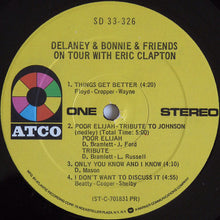 Load image into Gallery viewer, Delaney &amp; Bonnie &amp; Friends With Eric Clapton : On Tour (LP, Album, RE, PR)