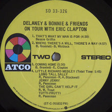 Load image into Gallery viewer, Delaney &amp; Bonnie &amp; Friends With Eric Clapton : On Tour (LP, Album, RE, PR)