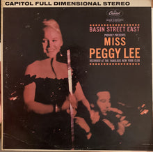 Load image into Gallery viewer, Peggy Lee : Basin Street East Proudly Presents Miss Peggy Lee Recorded At The Fabulous New York Club (LP, Album)
