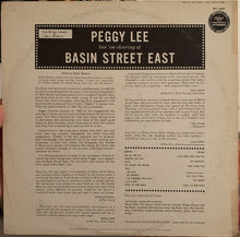 Load image into Gallery viewer, Peggy Lee : Basin Street East Proudly Presents Miss Peggy Lee Recorded At The Fabulous New York Club (LP, Album)