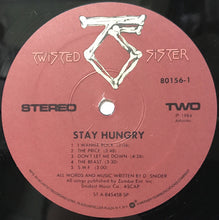 Load image into Gallery viewer, Twisted Sister : Stay Hungry (LP, Album, SP )
