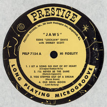 Load image into Gallery viewer, Eddie Davis* With Shirley Scott : Jaws (LP, Album, Mono)