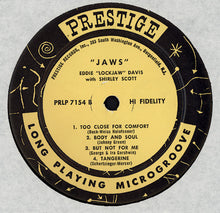 Load image into Gallery viewer, Eddie Davis* With Shirley Scott : Jaws (LP, Album, Mono)