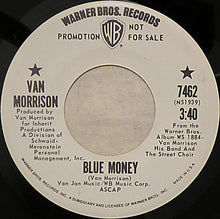 Load image into Gallery viewer, Van Morrison : Blue Money / Sweet Thing (7", Single, Promo)