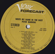 Load image into Gallery viewer, Peter Bardens : Write My Name In The Dust (LP, Album)