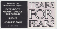 Load image into Gallery viewer, Tears For Fears : Songs From The Big Chair (LP, Album, 72 )