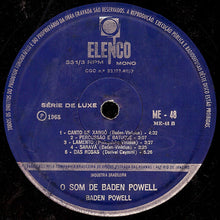Load image into Gallery viewer, Baden Powell : O Som De Baden Powell (LP, Album, Mono)