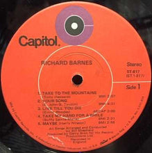 Load image into Gallery viewer, Richard Barnes : Richard Barnes (LP, Album)