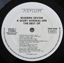 Load image into Gallery viewer, Warren Zevon : A Quiet Normal Life: The Best Of Warren Zevon (LP, Comp, Promo, SP )
